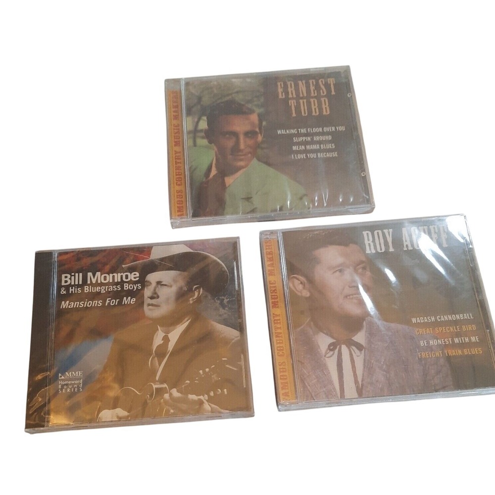 VTG‎ Country Music 3 CD Lot Ernest Tubb Roy Acuff Bill Monroe NEW Bluegrass